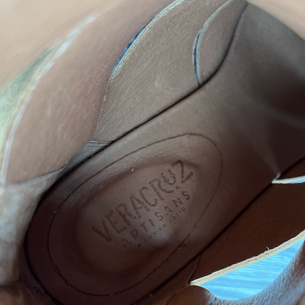 Sundance, Veracruz Lex, brand cage booties, NWT, 40, golden tan, Spain made,firm - Picture 14 of 16